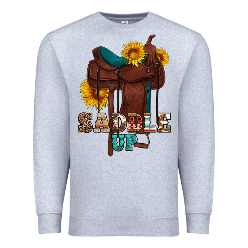 Saddle Up Cowboy Western Sunflowers Premium Sweatshirt by Artiststas | Teevron
