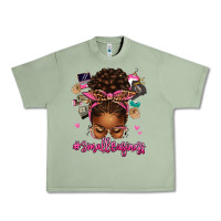 Oil Green small business afro messy bun Urban Heavy Tee - texasbilliewilder