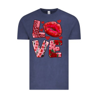 Vintage Denim love kiss Vintage Tee - RanaPortraitStore
