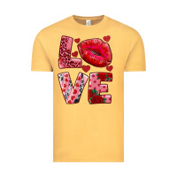 Vintage Mustard love kiss Vintage Tee - RanaPortraitStore