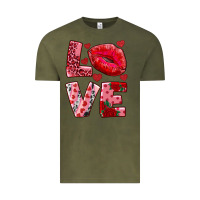 Vintage Olive love kiss Vintage Tee - RanaPortraitStore