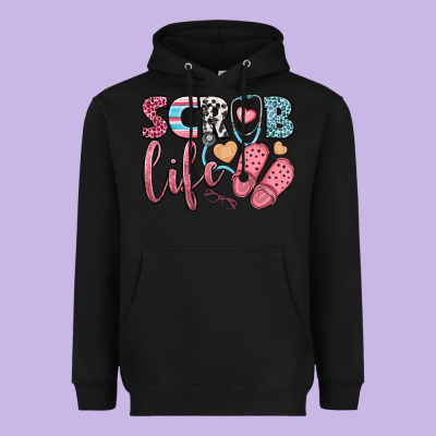 Scrub Life Heavyweight Hoodie Designed By Bundleandbundleshop