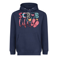 Navy scrub life Heavyweight Hoodie - BundleAndBundleShop