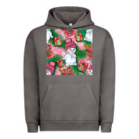Pigment Tornado cute snowman and gift box with leopard seamless pattern bbs Urban Hoodie - BundleAndBundleShop