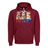 Burgundy eastteacher Zipper Hoodie - RacoonDesign