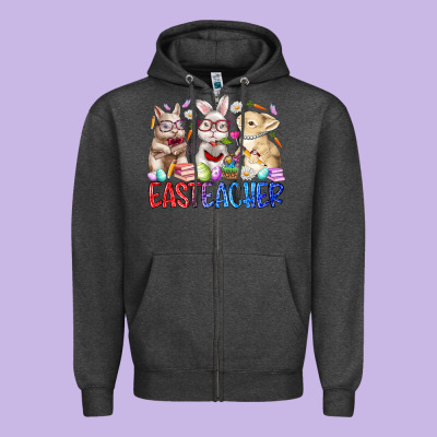 Eastteacher Zipper Hoodie Designed By Racoondesign