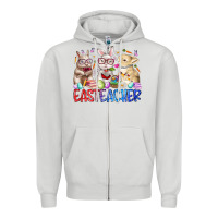 Dove Grey eastteacher Zipper Hoodie - RacoonDesign
