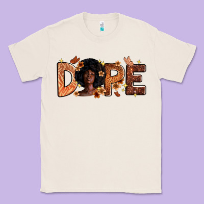 Dope Melanin Classic Tee Designed By Zillion Design Studio