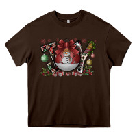 Chocolate Brown joy Heavy Core Tee - CowhideDigitalArt
