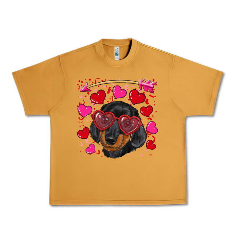 Valentine's Day  Dachshund Puppy Urban Heavy Tee by RanaPortraitStore | Teevron