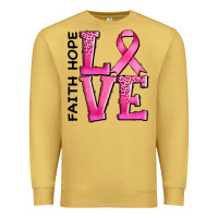 Antique Gold faith hope love Premium Sweatshirt - AdoDesignShop