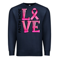 Navy faith hope love Premium Sweatshirt - AdoDesignShop