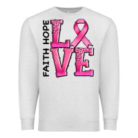 Oatmeal Heather faith hope love Premium Sweatshirt - AdoDesignShop