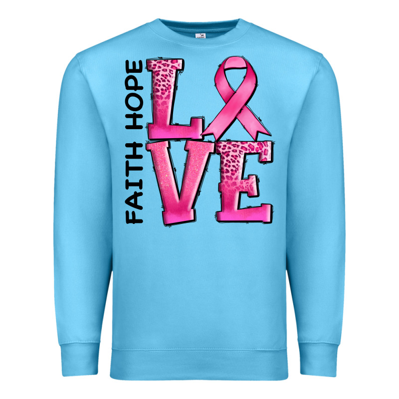 Faith Hope Love Premium Sweatshirt by AdoDesignShop | Teevron