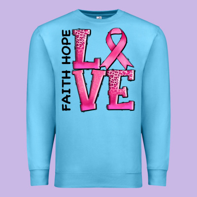 Faith Hope Love Premium Sweatshirt Designed By Adodesignshop