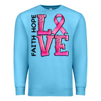 Ocean Blue faith hope love Premium Sweatshirt - AdoDesignShop