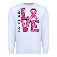 White faith hope love Premium Sweatshirt - AdoDesignShop