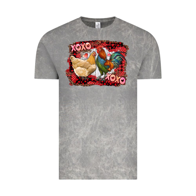 Xoxo Rooster And Chicken Vintage Tee by RanaPortraitStore | Teevron