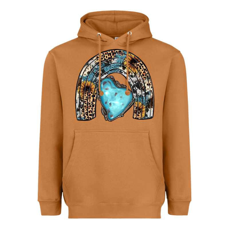 Sunflower Gemstone Rainbow Heavyweight Hoodie by JahusDesignShop | Teevron