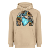 Mushroom sunflower gemstone rainbow Heavyweight Hoodie - JahusDesignShop
