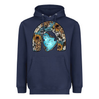 Navy sunflower gemstone rainbow Heavyweight Hoodie - JahusDesignShop