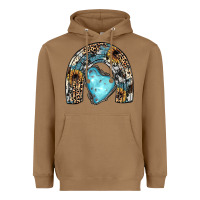 Toasted Coconut sunflower gemstone rainbow Heavyweight Hoodie - JahusDesignShop