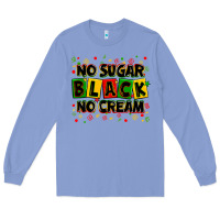 Colony Blue no sugar no cream black Long Sleeve Tee - Zillion Design Studio