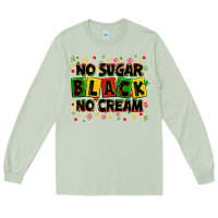 Matcha no sugar no cream black Long Sleeve Tee - Zillion Design Studio