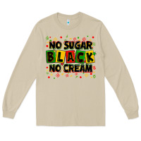 No Sugar No Cream Black Long Sleeve Tee | Teevron