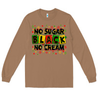 Toasted Coconut no sugar no cream black Long Sleeve Tee - Zillion Design Studio