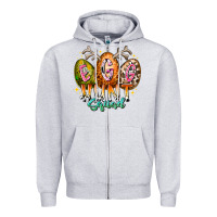 Heather Grey egg hunt squad Zipper Hoodie - RacoonDesign