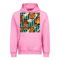 Fuchsia Pink thanksgiving gnomies with leopard and tartan seamless pattern bbs Urban Hoodie - BundleAndBundleShop