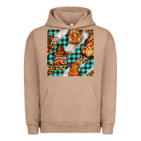 Pigment Burro thanksgiving gnomies with leopard and tartan seamless pattern bbs Urban Hoodie - BundleAndBundleShop