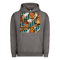 Pigment Tornado thanksgiving gnomies with leopard and tartan seamless pattern bbs Urban Hoodie - BundleAndBundleShop