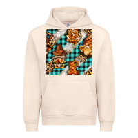 Sandshell thanksgiving gnomies with leopard and tartan seamless pattern bbs Urban Hoodie - BundleAndBundleShop