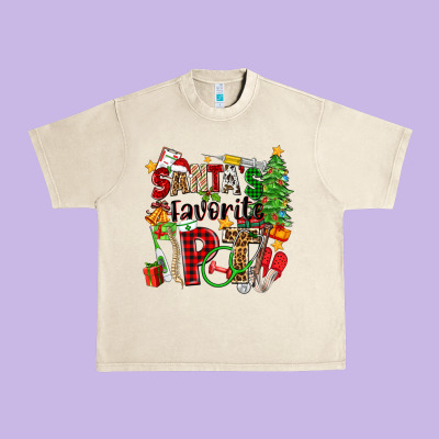 Santa's Favorite Pt Urban Heavy Tee Designed By Zillion Design Studio