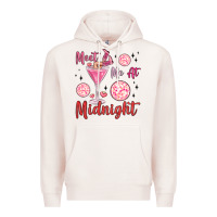 Pale Pink meet me at midnight Premium Hoodie - MaliasSmallBusiness
