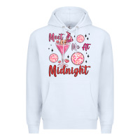 White meet me at midnight Premium Hoodie - MaliasSmallBusiness
