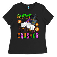 Black ghost crusher Ladies Tee - AdoDesignShop