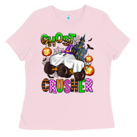 Bubblegum Pink ghost crusher Ladies Tee - AdoDesignShop