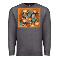Charcoal Heather cowhide pumpkin Premium Sweatshirt - AdoDesignShop
