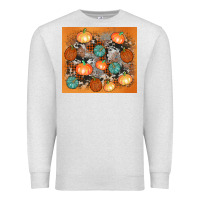 Oatmeal Heather cowhide pumpkin Premium Sweatshirt - AdoDesignShop