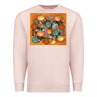 Pale Pink cowhide pumpkin Premium Sweatshirt - AdoDesignShop