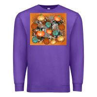 Purple cowhide pumpkin Premium Sweatshirt - AdoDesignShop