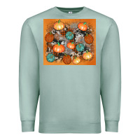 Seafoam cowhide pumpkin Premium Sweatshirt - AdoDesignShop