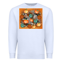 White cowhide pumpkin Premium Sweatshirt - AdoDesignShop