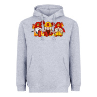 Heather Grey firefighter gnomes Heavyweight Hoodie - Artiststas