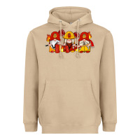 Mushroom firefighter gnomes Heavyweight Hoodie - Artiststas