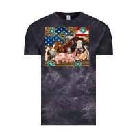 Cloud Black American farm animals Vintage Tee - RanaPortraitStore