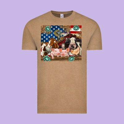 Vintage Tee American farm animals